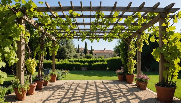 Choisissez les variétés de vigne idéales pour créer une pergola ombragée dans votre jardin méditerranéen