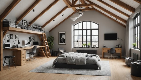 Chambre en sous-pente : comment l'aménager et la décorer ?